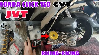 honda click150 recing fulley 1000rpm center at clutch spreeng regroove stock wingbell