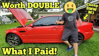 I Got Lucky Buying a Cheap Flood Salvage BMW M3. It's WAY Better than I Thought!