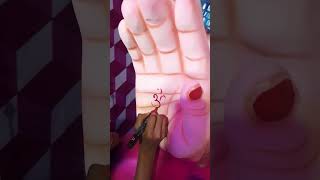 writing Om on ganesh Maharaj hand #shorts #shortvideo