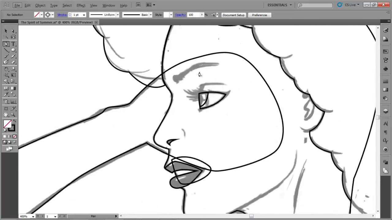Illustrator Tutorial Part 1 Line Art Youtube