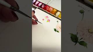 Watercolour florals 101 💐 Today we’re painting the birth flower of January, the carnation