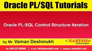 Oracle PL/SQL Tutorials | Oracle PL:SQL Control Structure Iteration | by Mr.Vaman Deshmukh