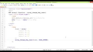 PHP Array Functions Bangla Tutorial Part-02 (array_change_key_case)