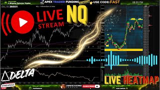 NQ Live Stream - Heatmap US100 Cumulative Volume Delta - Day Trading Nasdaq S&P 500 SPY QQQ