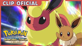 ¡Equipo Eevee! | Pokémon Negro y Blanco: Aventuras en Teselia y más allá | Clip oficial