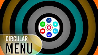 Circular Menu | HTML CSS & JavaScript | Web Designing Tutorial
