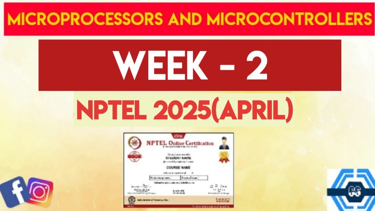 Microprocessors And Microcontrollers Week 2 Quiz Answer Solution
