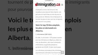 Top 10 des emplois en demande en Alberta - Anglais essentiel!