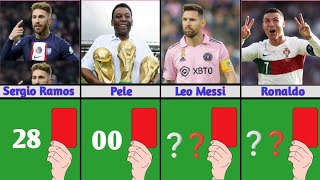 Unbelievable Red Card Count of Famous Football Stars