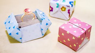 Easy Origami BOX | How to make origami ring BOX step by step