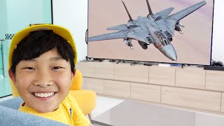 예준이의 비행기 장난감 조립놀이 게임플레이 전투기 만들기 Airplane Toy Assembly