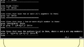 07 Unix Shell Scripting Tutorial Text Processing Part 5)