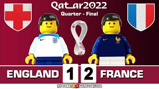 England vs France 1-2 • World Cup 2022 Qatar Quarter-Final | All Goals & Highlights Lego Football