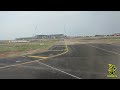 landing at trichy tiruchirapalli international airport air asia venkat views