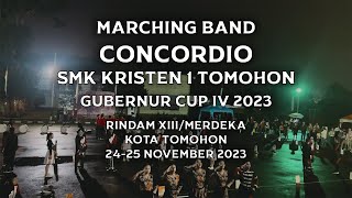 MARCHING BAND CONCORDIO SMK KRISTEN 1 TOMOHON || GUBERNUR CUP IV 2023