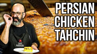 Persian Chicken Tahchin  بهترین ته چین مرغ با دستور انگلیسی