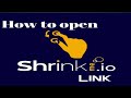 How to open Shrinkme.io link