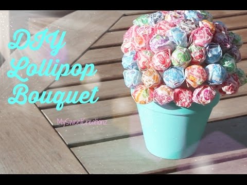 ♡ DIY Gift idea: DIY Lollipop Bouquet ♡ ♡ DIY Gift idea: DIY Lollipop Bouquet ♡