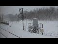 【猛吹雪の中の快速エアポート】札幌から新千歳空港（ノーカット） snowy hokkaido chitose line in japan.