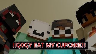 Badboyhalo Vs 4 Hunters | I Give u Cupcake George | Minecraft Manhunt (Official)