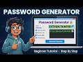 Build a Password Generator in Python with Tkinter – Beginner Tutorial