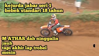 m athar dah ninggalin jauh trobel mesin di akhir lap