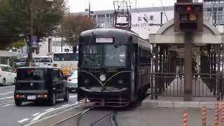 71・151107岡電くろ３００７号東山行・岡山駅前発車