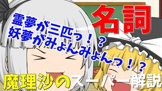 魔理沙さんの大分いい加減な名詞の高速じゃない解説