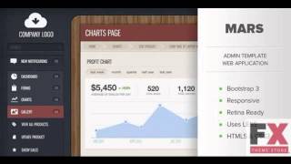 Preview Mars - Responsive Admin Bootstrap 3 Template