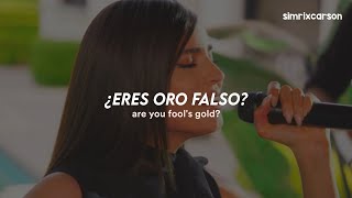Sofia Carson - Fool's Gold (Live Performance) [La Música está Servida] // Español & Lyrics