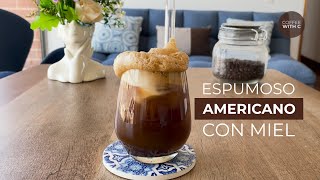 ¡Café espumoso! La receta y el truco para lograr la espuma perfecta 🤩 #coffee #icedamericano