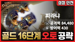 [세나2] 골드던전16단계 전설펫 - 오토공략 (도전 스펙기준 / 오토가 안될경우 팁까지!!)[세븐나이츠2]