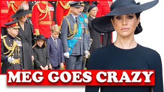 CRY! Harry \u0026 Meghan GO ABSOLUTELY CRAZY As The Cambridges TAKE ALL SPOTLIGHT At The Queen's Funeral