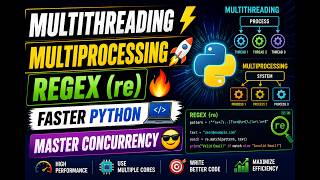 Master Multithreading, Multiprocessing & Regex in Python 🔥