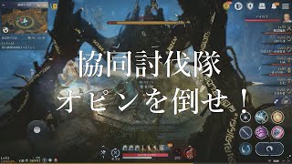 黒い砂漠モバイル　オピン　初挑戦　【協同討伐隊】