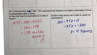 3.3 Function Notation Notes Day 2