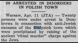 Dąbrowa Białostocka 1938. Jak Żydzi porwali Włodzia Kalenika na macę...