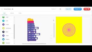 Exploring Various Patterns Using Circles in EduBlocks