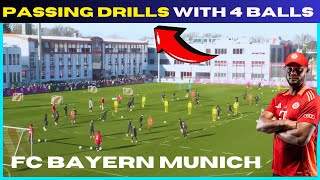 High Intensity Passing Drills With 4 Balls / FC Bayern Munich Training Today