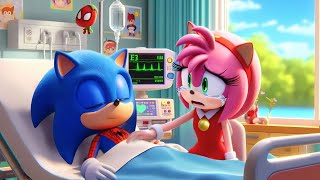 SPIDERMAN SONIC Please Wake Up! Don't Leave AMY Alone!😭| Sad Story | Sonic The Hedgehog 3 Animation