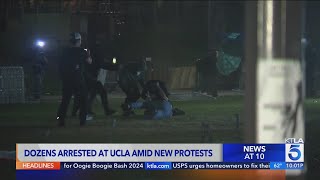 Dozens arrested at UCLA amid new protests