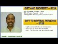 gift section 122 to 129 the transfer of property act 1882