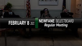 Newfane Selectboard: Newfane SB Mtg 2/8/21