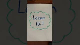 Lesson 10.7 Combinations