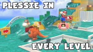 What If Plessie Was in Every Super Mario 3D World Level?
