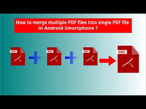 Как объединить несколько PDF-файлов в один PDF-файл на смартфоне Android?