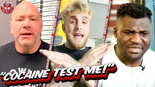 Dana White Challenges Jake Paul After Cocaine Allegations! Oliviera Waiting for $20k Donation!