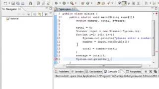 averaging calculator using for loop java tutorial in bangla