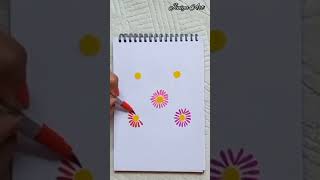 #shorts #flowershorts  |flowers ||Flower Drawing techniques|