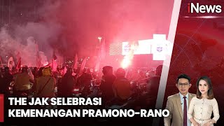 Ratusan The Jak Rayakan Kemenangan Pramono-Rano di Bundaran HI - iNews Pagi 09/12